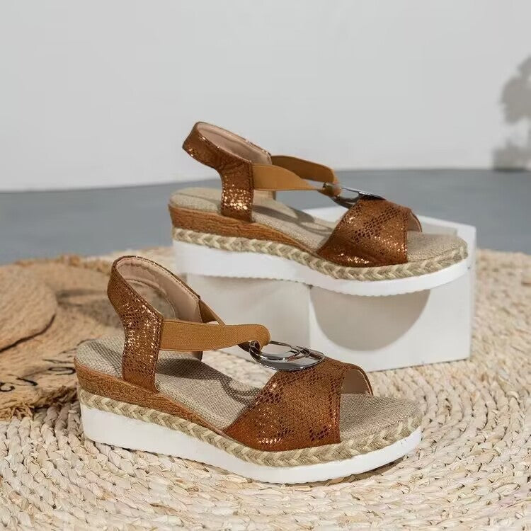 KLASSIEKE WEDGE SANDALEN VOOR VROUWEN