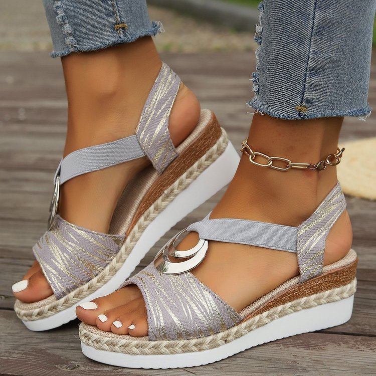 KLASSIEKE WEDGE SANDALEN VOOR VROUWEN
