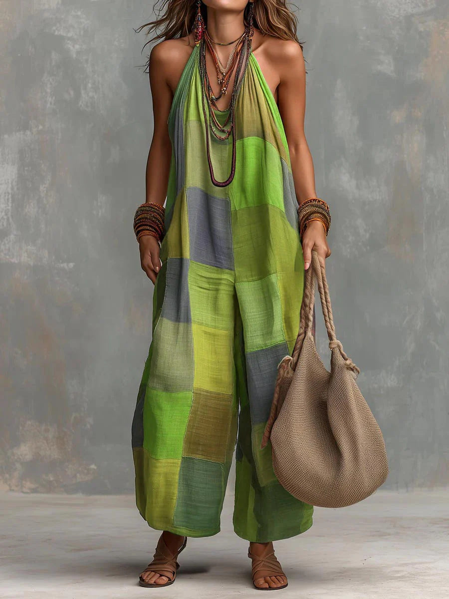 BOHEMISCHE PATCHWORK JUMPSUIT VOOR VROUWEN