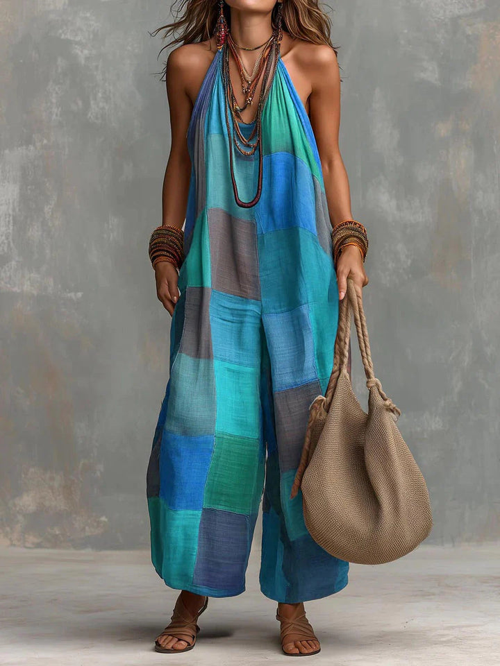 BOHEMISCHE PATCHWORK JUMPSUIT VOOR VROUWEN