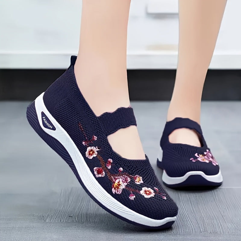 BLOEMEN GEBORDUURDE SNEAKERS VOOR VROUWEN