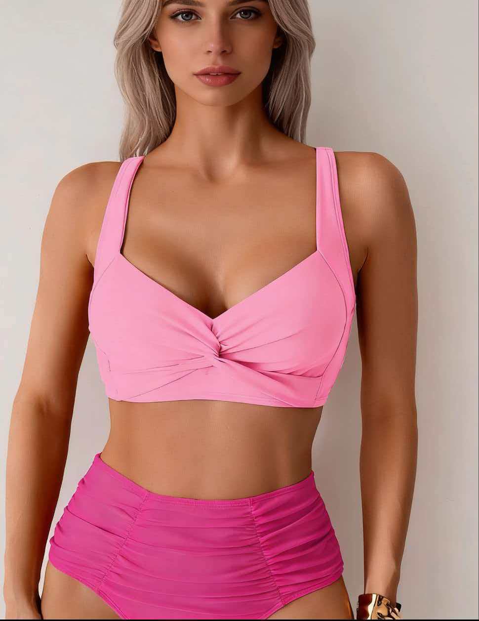 BIKINI-SET MET HOGE TAILLE VOOR VROUWEN