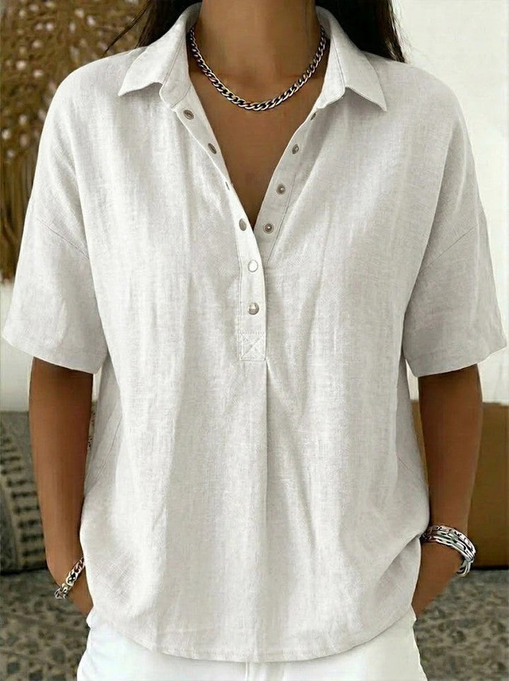 CHIQUE BLOUSE MET KRAAG VOOR VROUWEN
