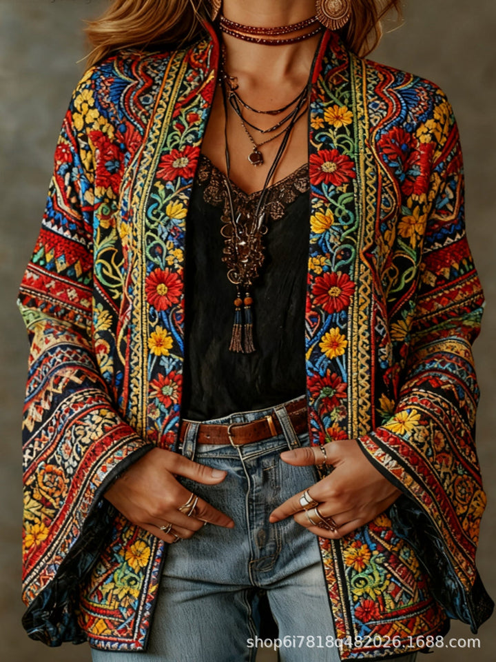 FLANEL BOHO-JAS VOOR VROUWEN