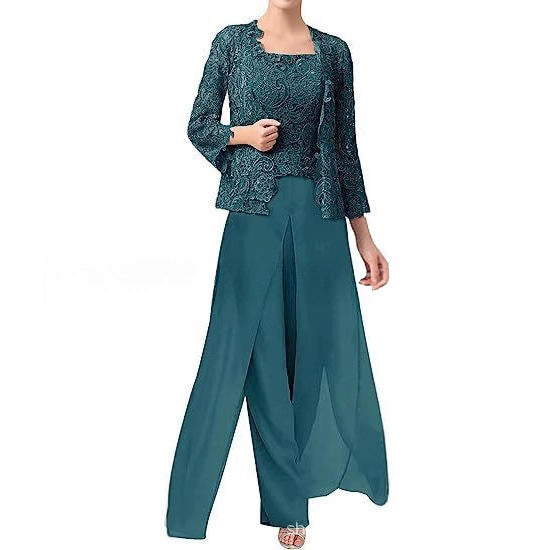 ELEGANTE CHIFFON BROEKENSET VOOR VROUWEN