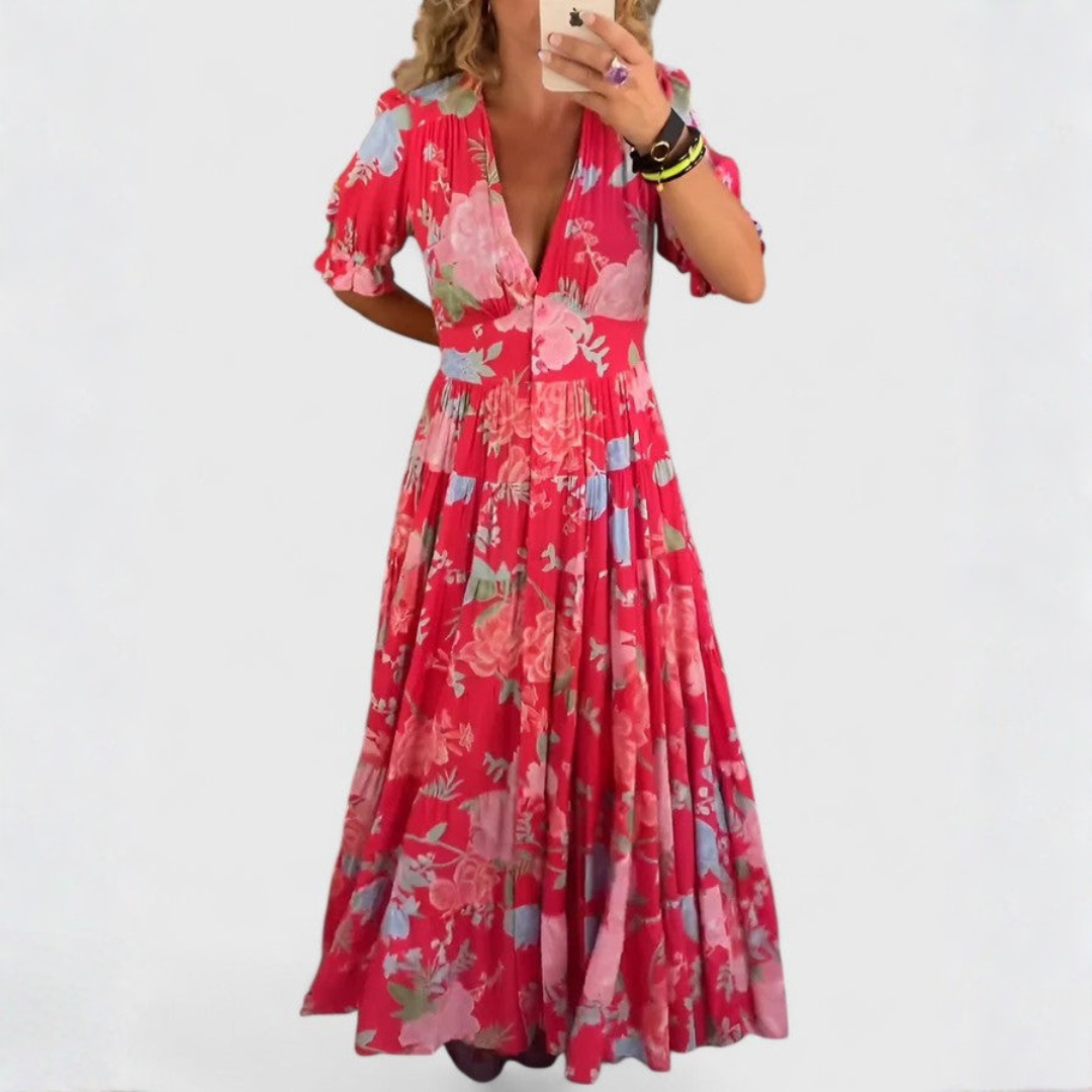 BLOEMEN ZOMERJURK VOOR DAMES