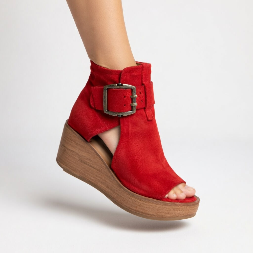 ENKELLAARSJES MET OPEN TEEN WEDGE VOOR VROUWEN