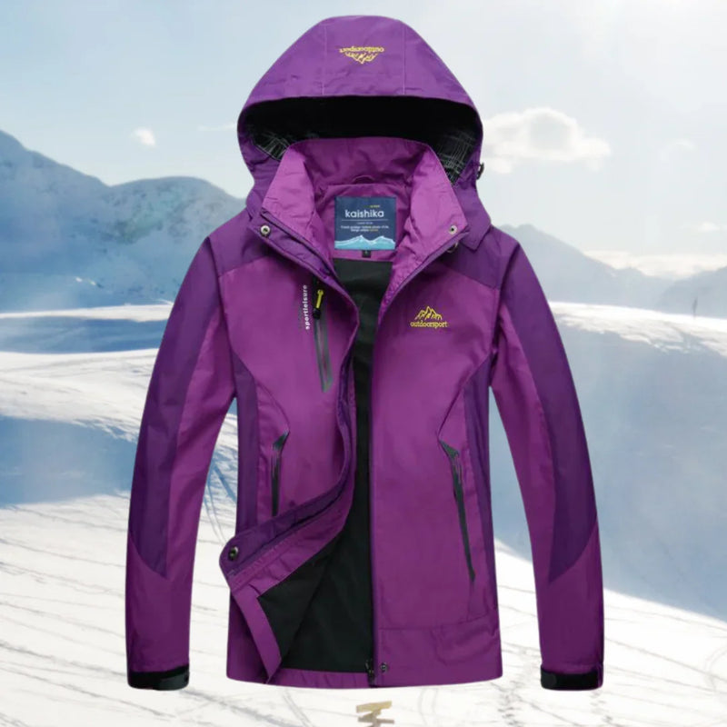 Dames Wind- en Waterdichte Outdoorjas met Capuchon