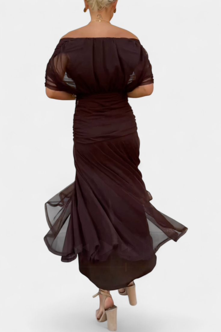 CHIC MAXI JURK MET V-HALS VOOR VROUWEN