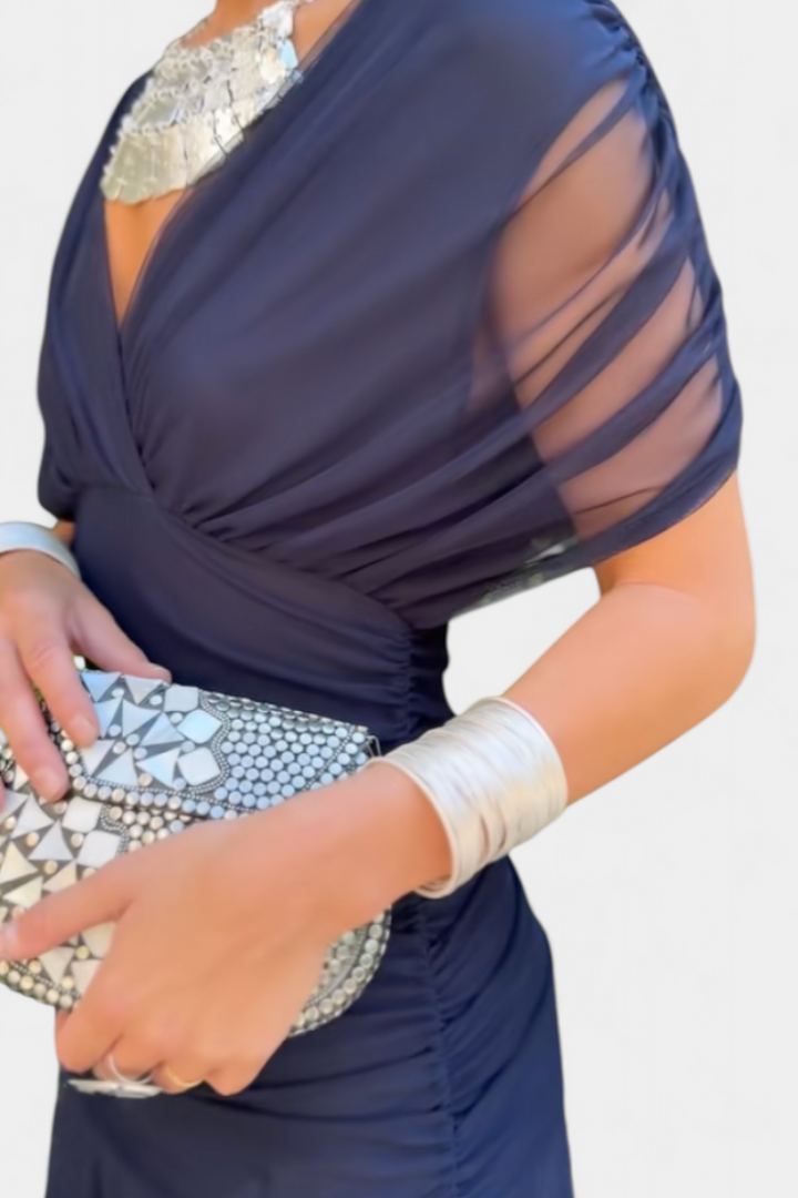 CHIC MAXI JURK MET V-HALS VOOR VROUWEN