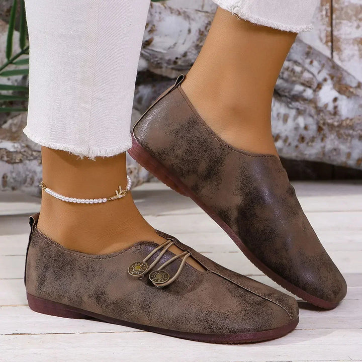MOCASSINS MET KNOOP VOOR DAMES