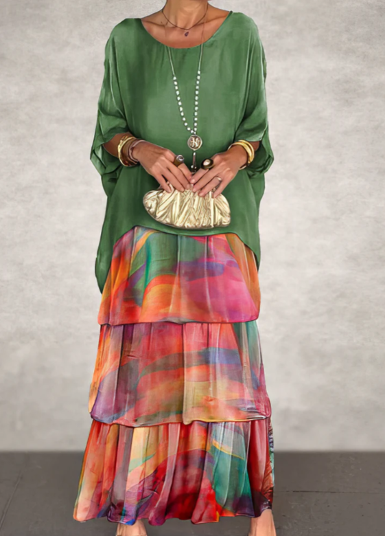 CHIC FORMEEL MAXI-JURK VOOR VROUWEN