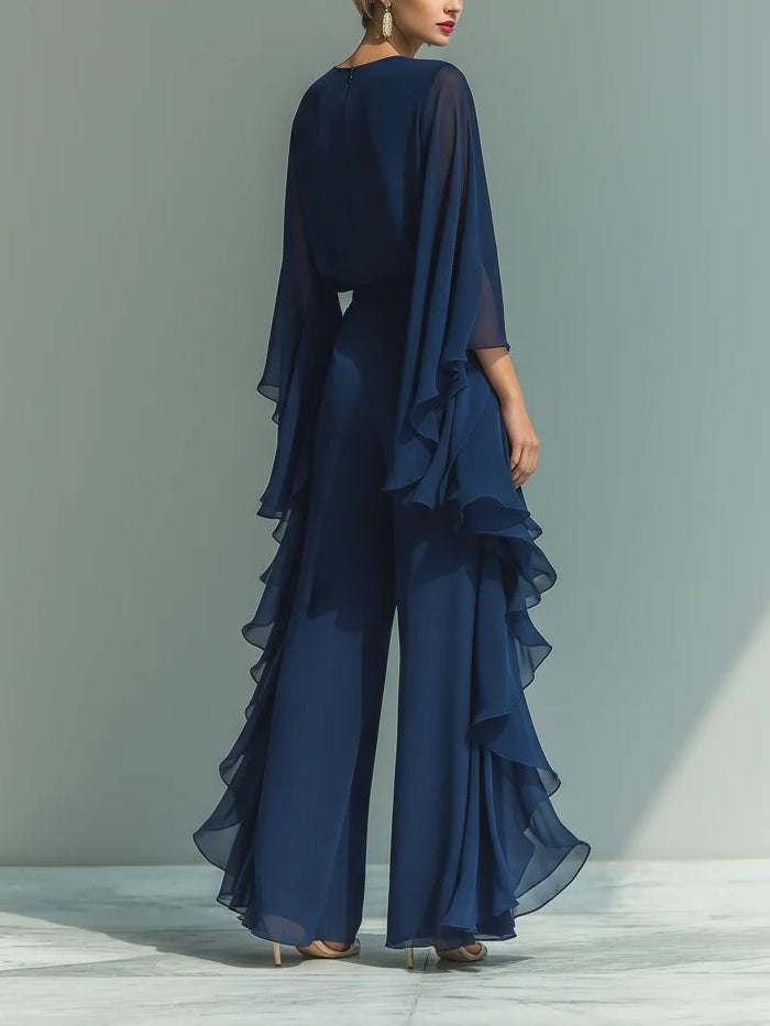 CHIFFON TWEEDEELS SET VOOR VROUWEN