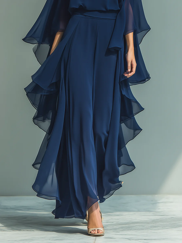 CHIFFON TWEEDEELS SET VOOR VROUWEN