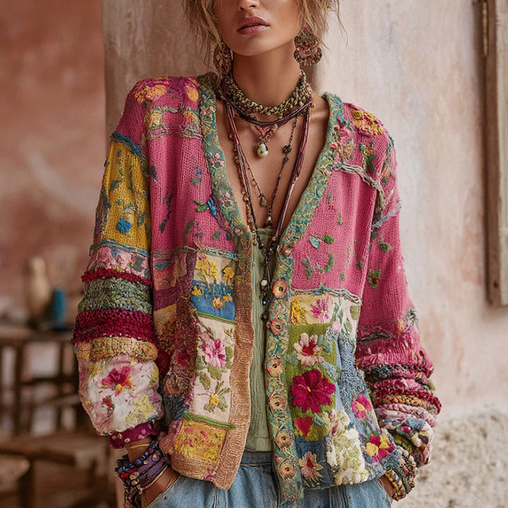 KLASSIEK PATCHWORKVEST VOOR VROUWEN