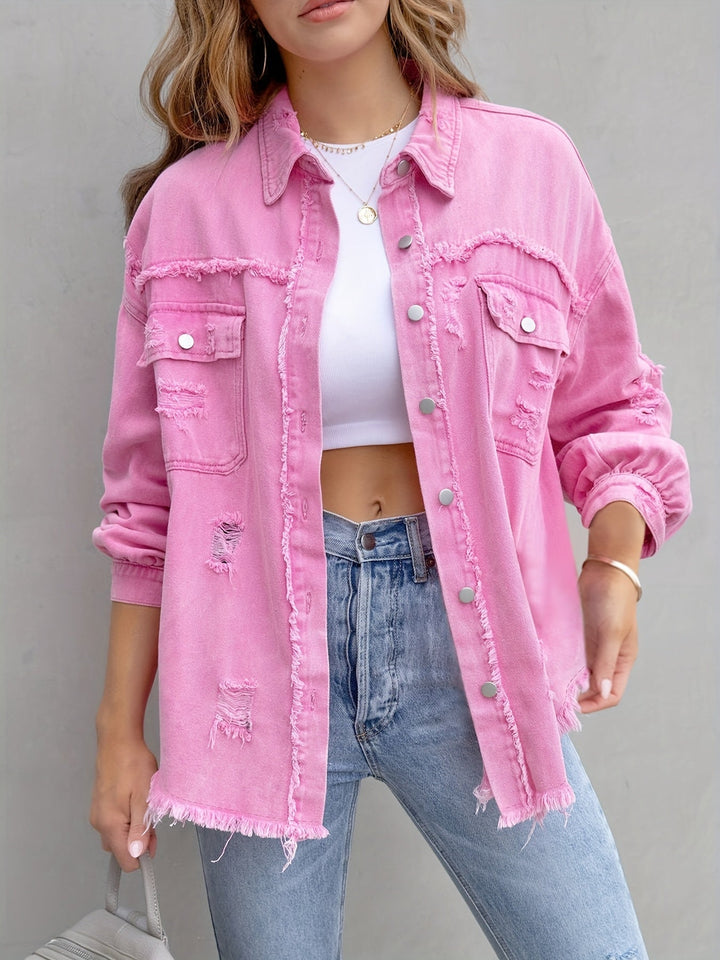 DENIM VEST VOOR VROUWEN