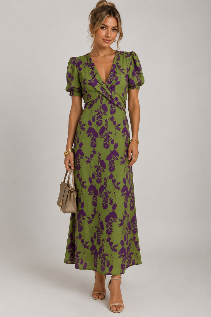 ELEGANTE MIDI ENVELOPPEJURK VOOR VROUWEN
