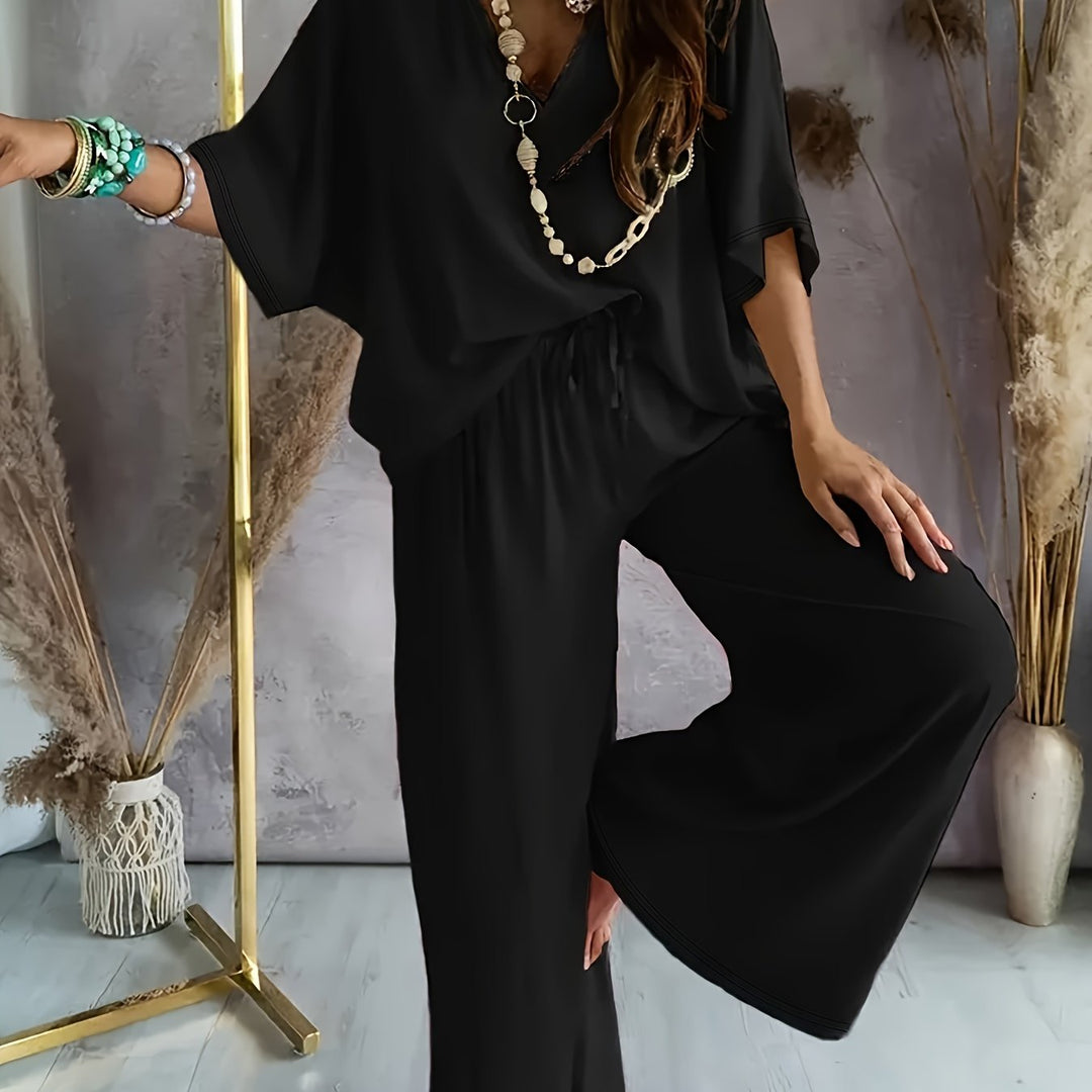 ELEGANTE SET MET V-HALS VOOR VROUWEN