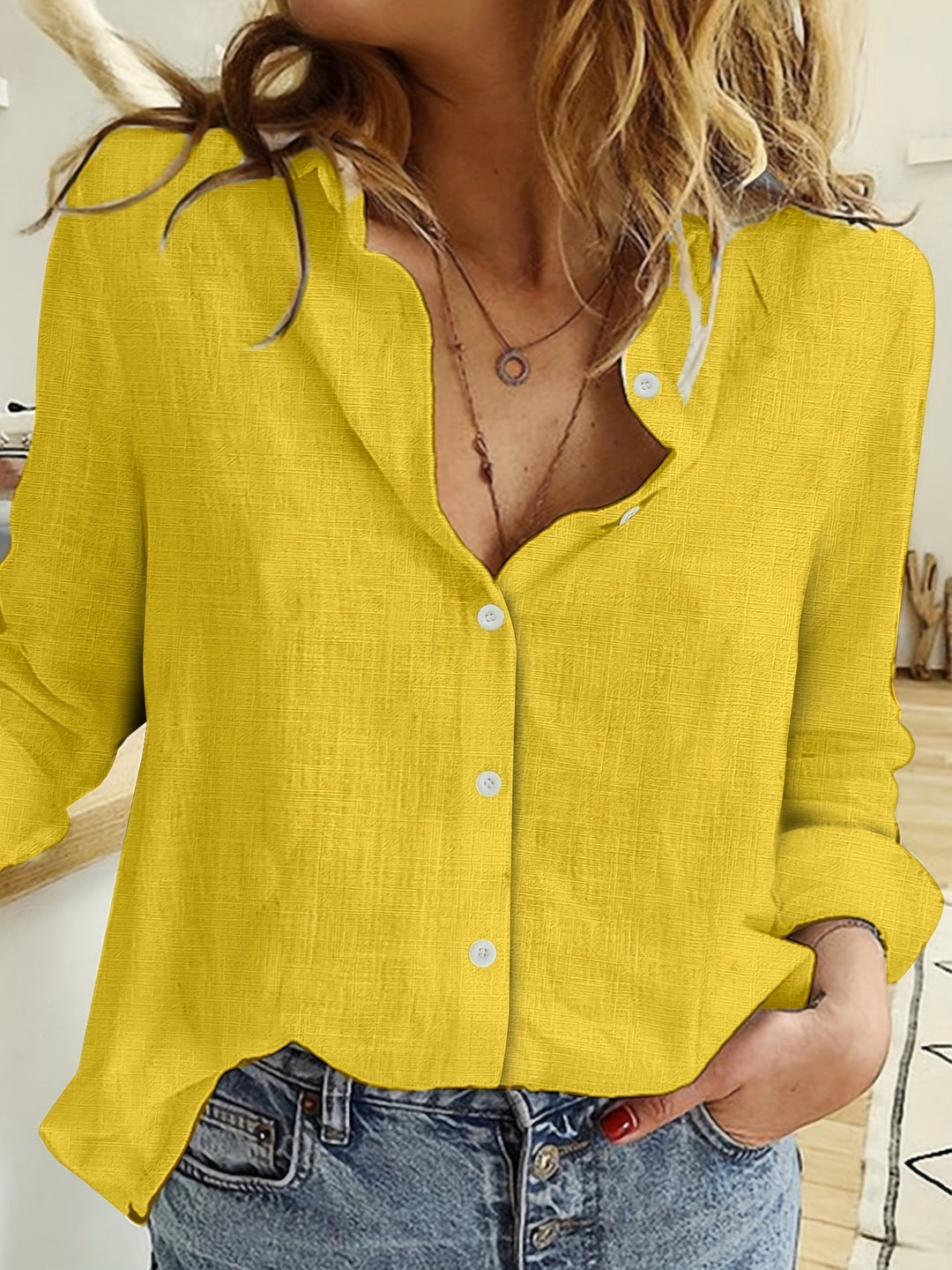 MODERN SHIRT MET LANGE MOUWEN VOOR VROUWEN