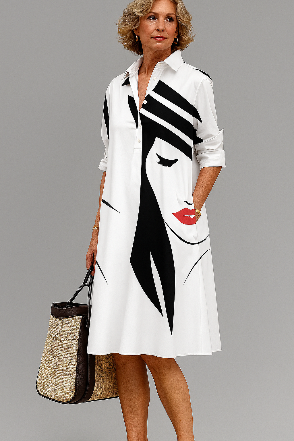 ELEGANTE MIDI JURK VOOR DAMES