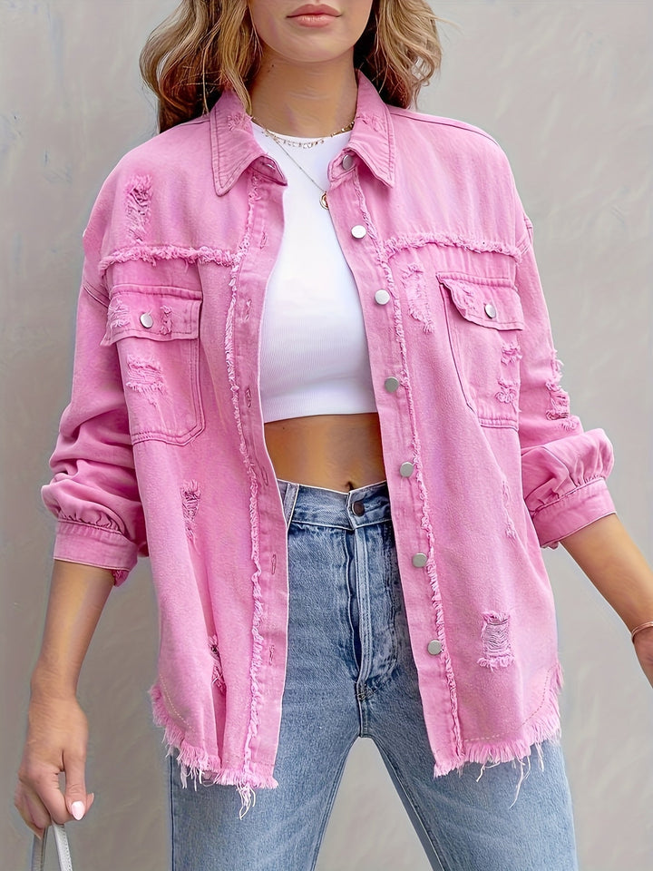 DENIM VEST VOOR VROUWEN