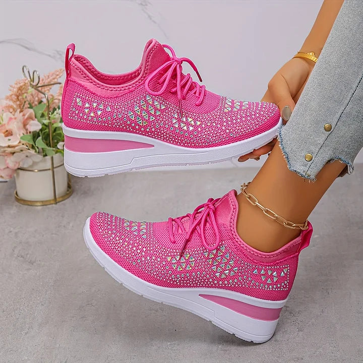 SNEAKERS MET STRASS VOOR VROUWEN