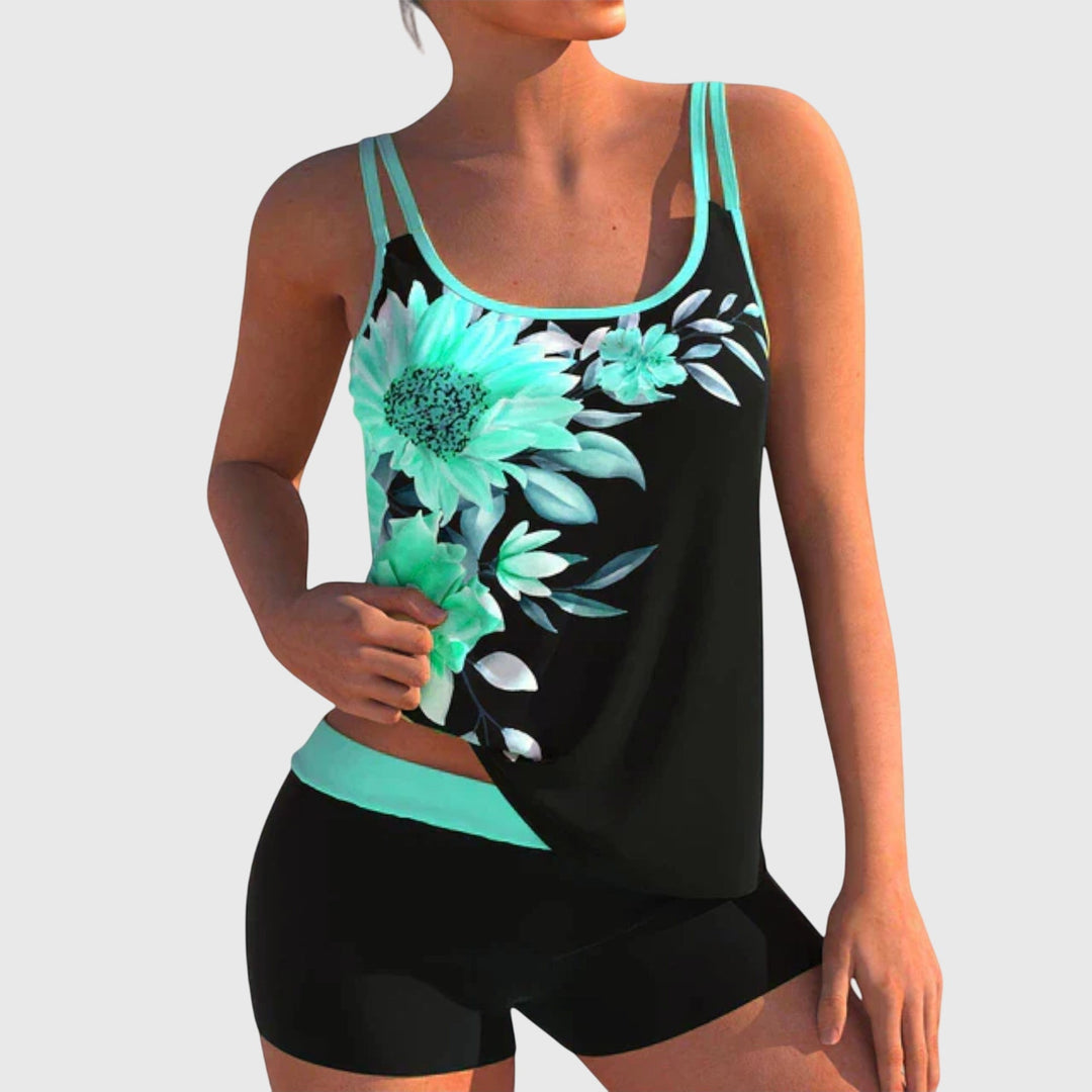 BLOEMEN BADPAK SET VOOR DAMES