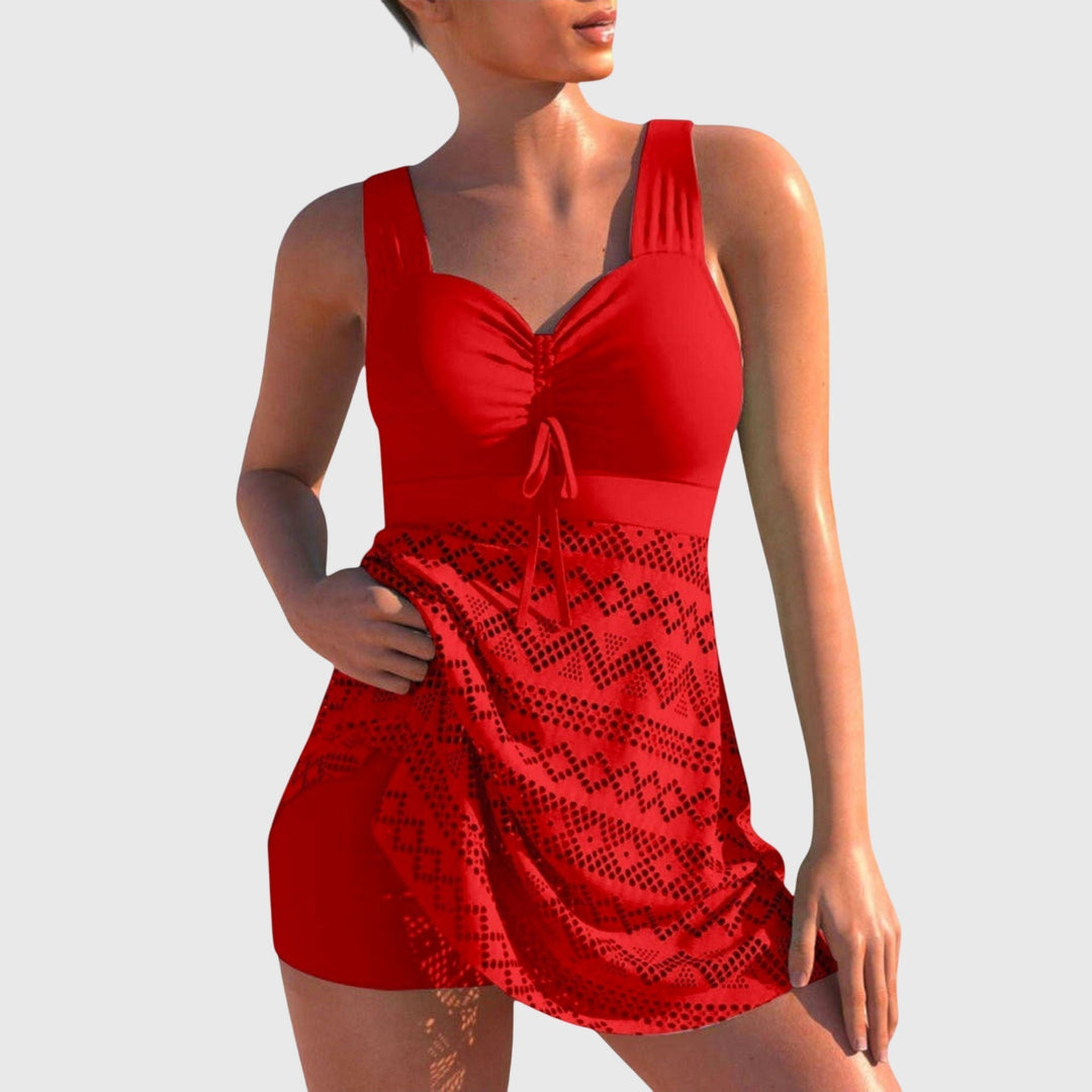 BADPAK SET MET ROK VOOR DAMES