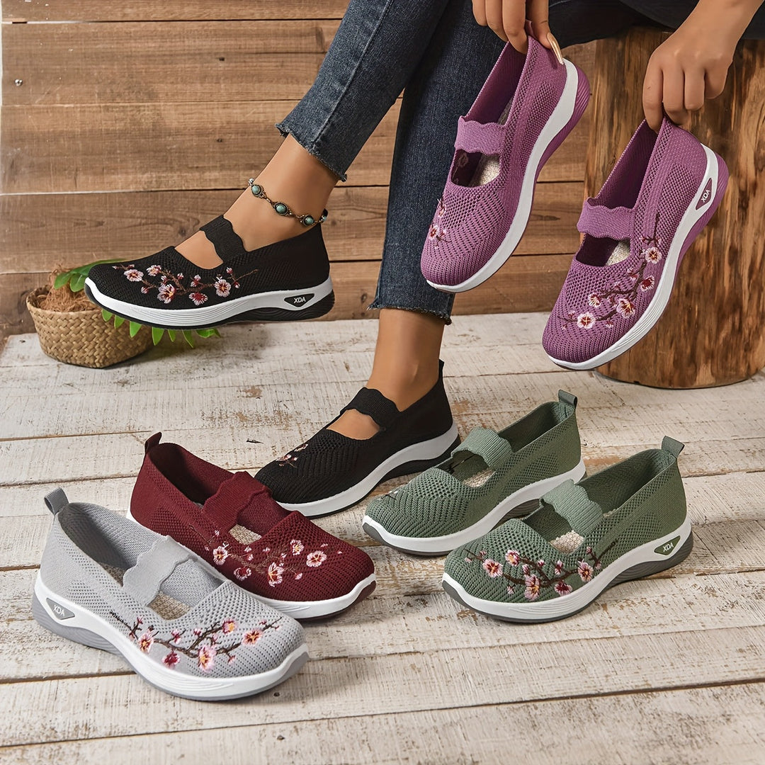 BLOEMEN GEBORDUURDE SNEAKERS VOOR VROUWEN