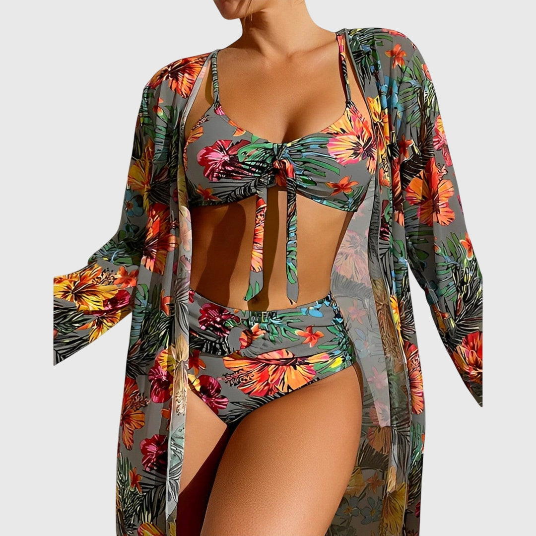 V-HALS BIKINI SET VOOR DAMES