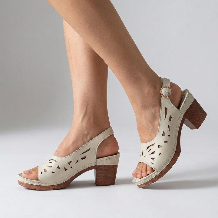 CHICKE SANDALEN MET WEDGE-HAK VOOR VROUWEN