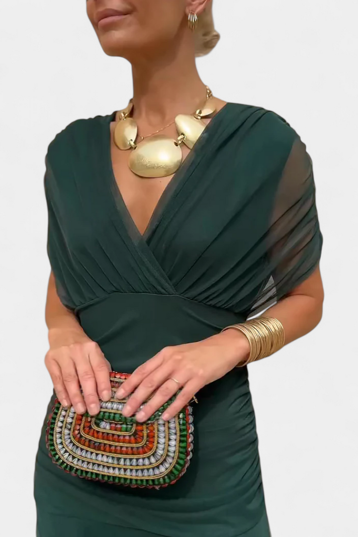 ELEGANTE GEDAPEERDE JURK VOOR VROUWEN