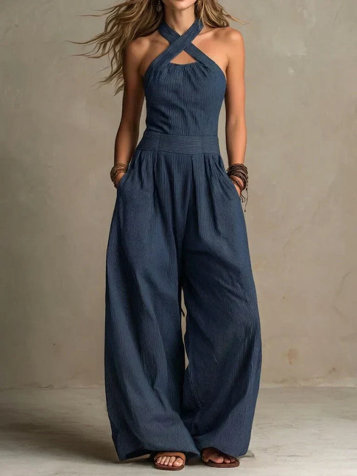 JUMPSUIT MET WIJDE PIJPEN VOOR VROUWEN