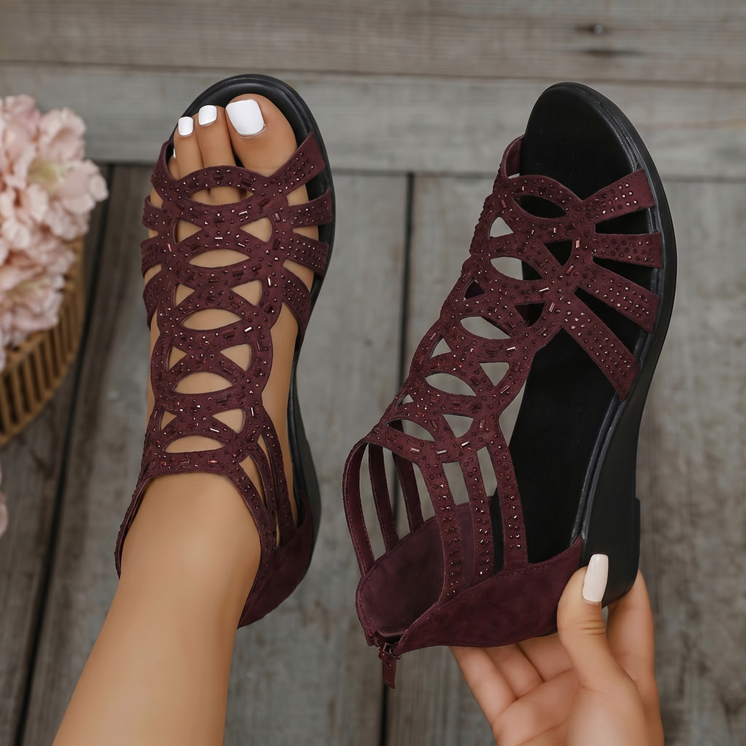 SANDALEN MET WEDGEHAK VOOR VROUWEN