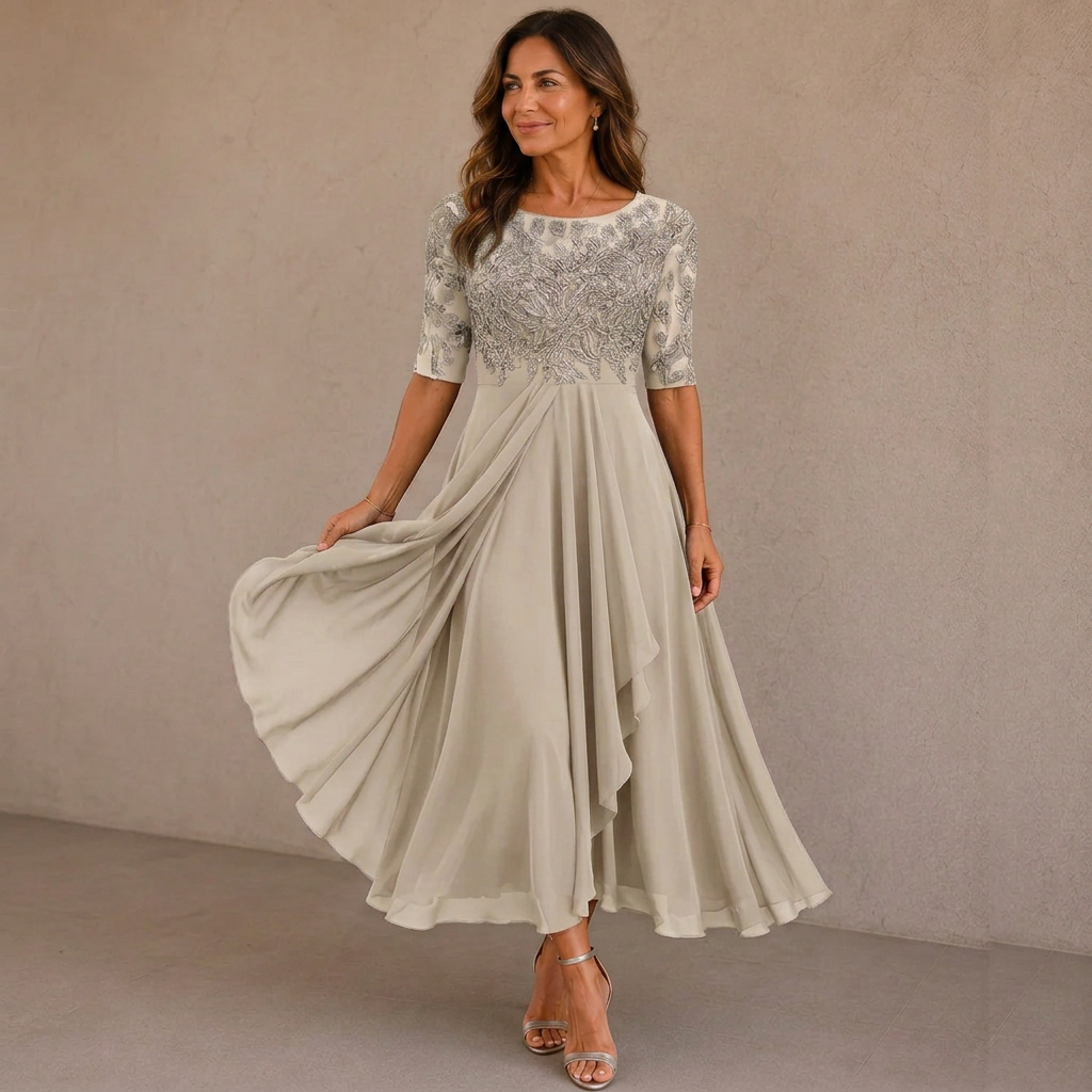 ELEGANTE CHIFFON JURK VOOR VROUWEN