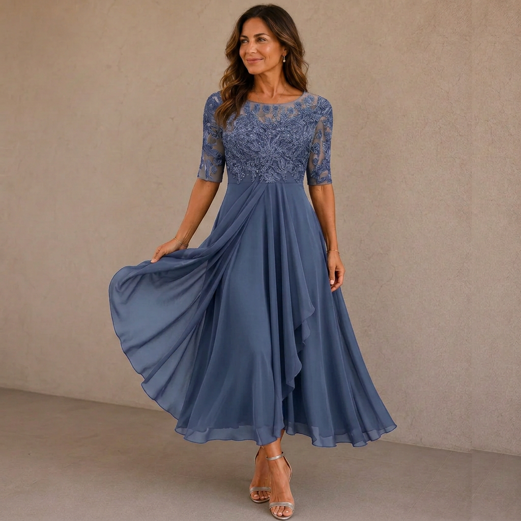 ELEGANTE CHIFFON JURK VOOR VROUWEN