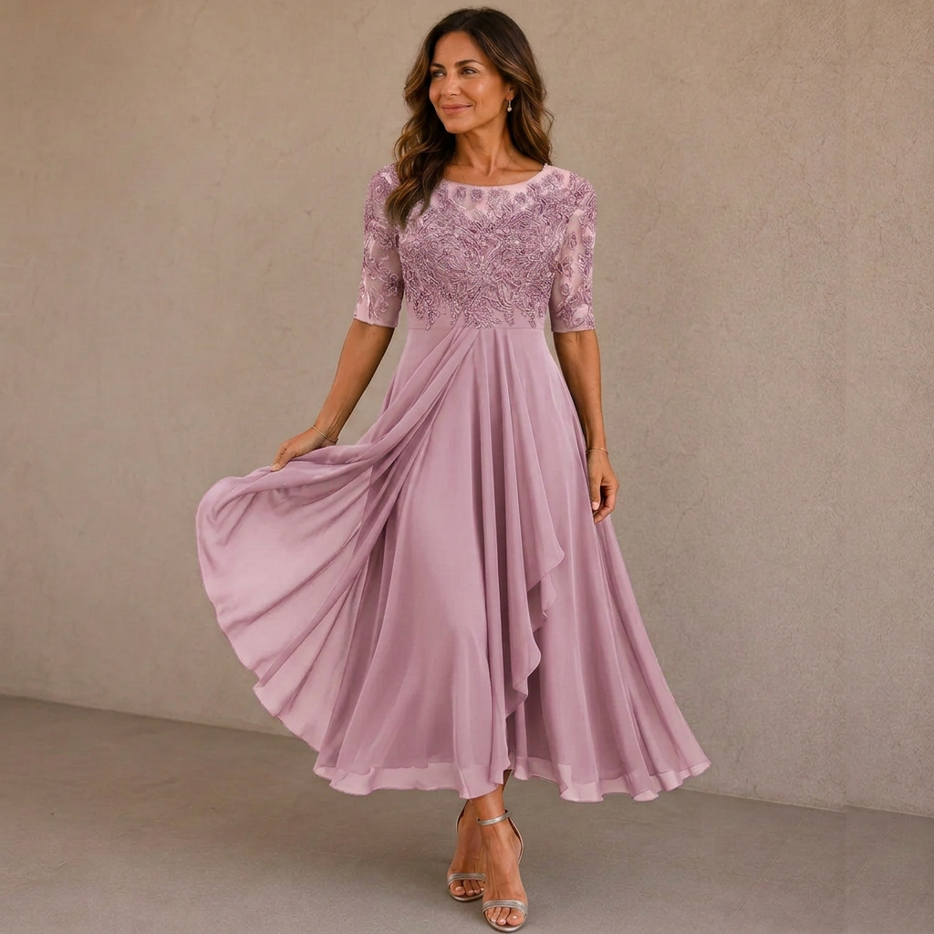 ELEGANTE CHIFFON JURK VOOR VROUWEN